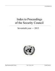 Index to Proceedings of the Security Council