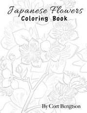 Japanese Flowers Coloring Book