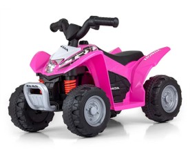 Vaikiškas elektrinis keturratis Honda, rožinis