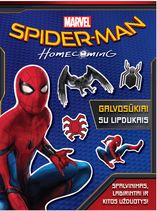 Spiderman  Galvosūkiai su lipdukais