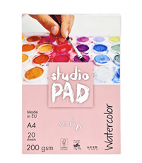 Akvarelės bloknotas "Studio" A4/20l 200g, kieta nugarėle