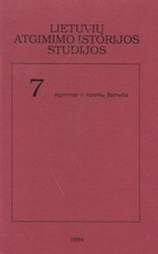 Lietuvių atgimimo istorijos studijos. 7 tomas. Atgimimas ir Katalikų bažnyčia