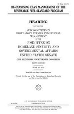 Re-examining EPA's management of the Renewable Fuel Standard Program