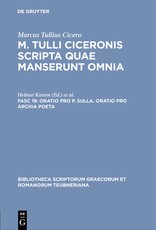 Oratio Pro P. Sulla. Oratio Pro Archia Poeta