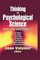 Thinking in Psychological Science