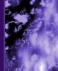 Blue Cosmic Blast Abstract Design