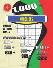 1,000 + Numbricks puzzles extreme levels