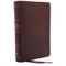 The Kjv, Open Bible, Genuine Leather, Brown, Red Letter Edition, Comfort Print