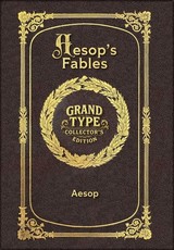Large Print - Aesop's Fables - Grand Type Collector's Edition - Matte Hardcover with Dust Jacket