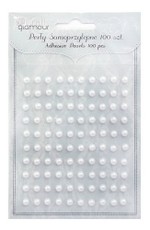 Lipnūs perlai 5mm  100vnt.balti