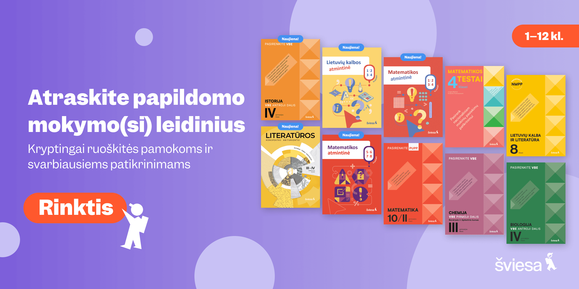 Leidyklos „Šviesa“ 1-12 kl. papildoma mokomoji medžiaga
