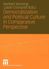 Democratization and Political Culture in Comparative Perspective