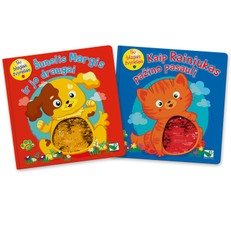 Knygų su blizgiais žvyneliais rinkinys: šunelis Margis ir jo draugai + Kaip Rainiukas pažino pasaulį