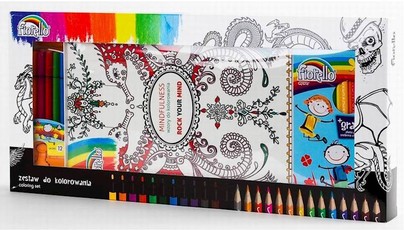 Rinkinys Meno terapija: spalvinimo knygelė, sp.pieštukai, flomasteriai