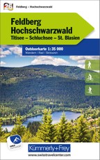 Kümmerly+Frey Outdoorkarte Deutschland 26 Feldberg, Hochschwarzwald 1:35.000