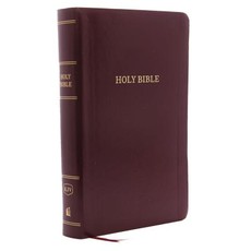 KJV, Reference Bible, Personal Size Giant Print, Leather-Look, Burgundy, Red Letter Edition