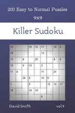 Killer Sudoku - 200 Easy to Normal Puzzles 9x9 vol.9