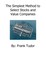 Simplest Method to Select Stocks and Value Companies