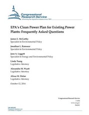 EPA's Clean Power Plan for Existing Power Plants