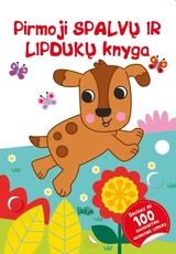 Pirmoji spalvų ir lipdukų knyga. Šuniukas