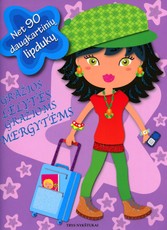 Gražios lėlytės gražioms mergytėms. Net 90 daugkartinių lipdukų (violetinė)