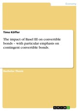 The impact of Basel III on convertible bonds - with particular emphasis on contingent convertible bonds.
