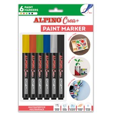 Žymekliai (vandens pagrindu) ALPINO Crea+  6sp