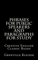 Phrases for Public Speakers and Paragraphs for Study