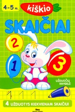 Kiškio skaičiai. Užduočių knygelė