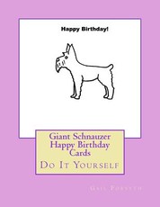 Giant Schnauzer Happy Birthday Cards