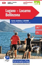 Velokarte 18 Lugano, Locarno, Bellinzona 1:60.000