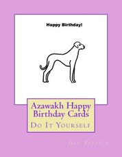 Azawakh Happy Birthday Cards