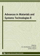 Advances in Materials and Systems Technologies II