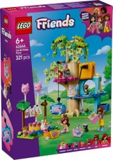 LEGO Friends 42666 — Kačių gimtadienio vakarėlis ir namelis ant medžio