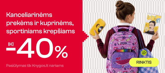 Kanceliarinėms prekėms, kuprinėms ir sportiniams krepšiams iki 40%!
