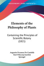 Elements of the Philosophy of Plants