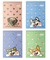 Bloknotas su spirale PUPPIES A6 40l langeliais