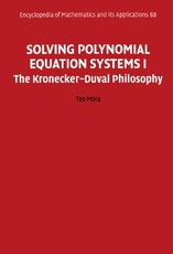 Solving Polynomial Equation Systems I