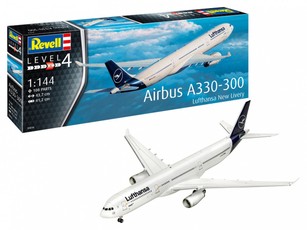 Plastikinis lėktuvo modelis Airbus A330-300 „Lufthansa“, mastelis 1:144