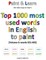 Top 1000 most used words in English to paint (Volume 4