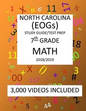 7th Grade NORTH CAROLINA EOGs, 2019 MATH, Test Prep
