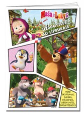 Maša ir Lokys. Užduotėlės su lipdukais