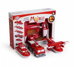 MalBlo magnetiniai ugniagesių automobiliai