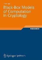 Black-Box Models of Computation in Cryptology
