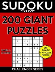 Sudoku Book 200 GIANT Puzzles, 100 Hard and 100 Extra Hard