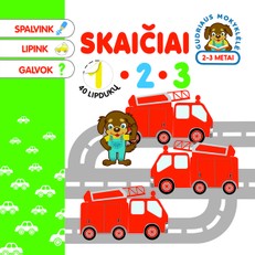 Skaičiai. Spalvinimo knygelė su lipdukais