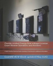 Florida Limited Energy (low voltage) License Exam Review Questions and Answers
