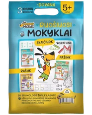 Šuniukas Mokas. Ruošiuosi mokyklai nuo 5 m.