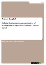 Judicial Leadership. An examination of leadership within the International Criminal Court