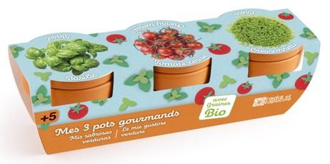 Trijų dalių auginimo rinkinys RADIS et CAPUCINE „Mano gardžiosios daržovės“